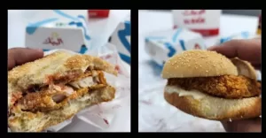 Fish fillet burger